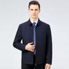 Hot Style Jacket for Middle-aged Men with Lapel Spring and Autumn Business Casual Middle-aged Dad Wear Administrative Civil Servant Jacket