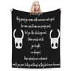 Hollow Knight Funny Games Merch Blanket Super Soft Coral Fleece Plush  Throw Blanket Cozy Plush Thin Quilt
