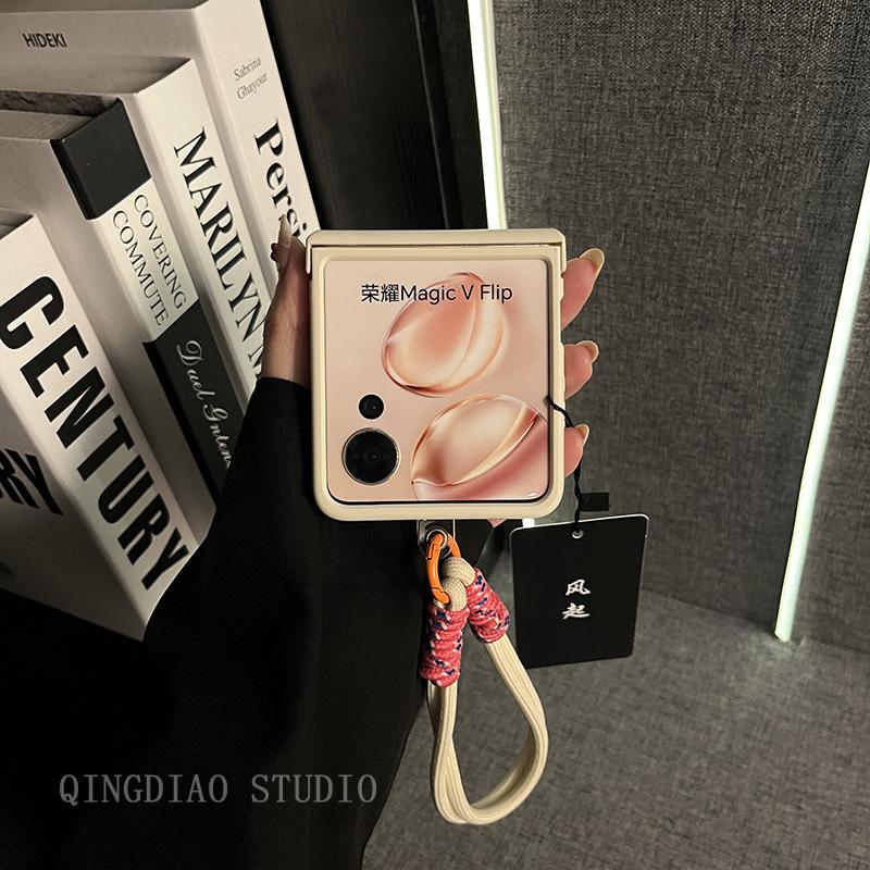 Antique white bear bracket portable rope is suitable for Honor MagicVFlip mobile phone case ultra-thin new magic folding screen vflip limited edition