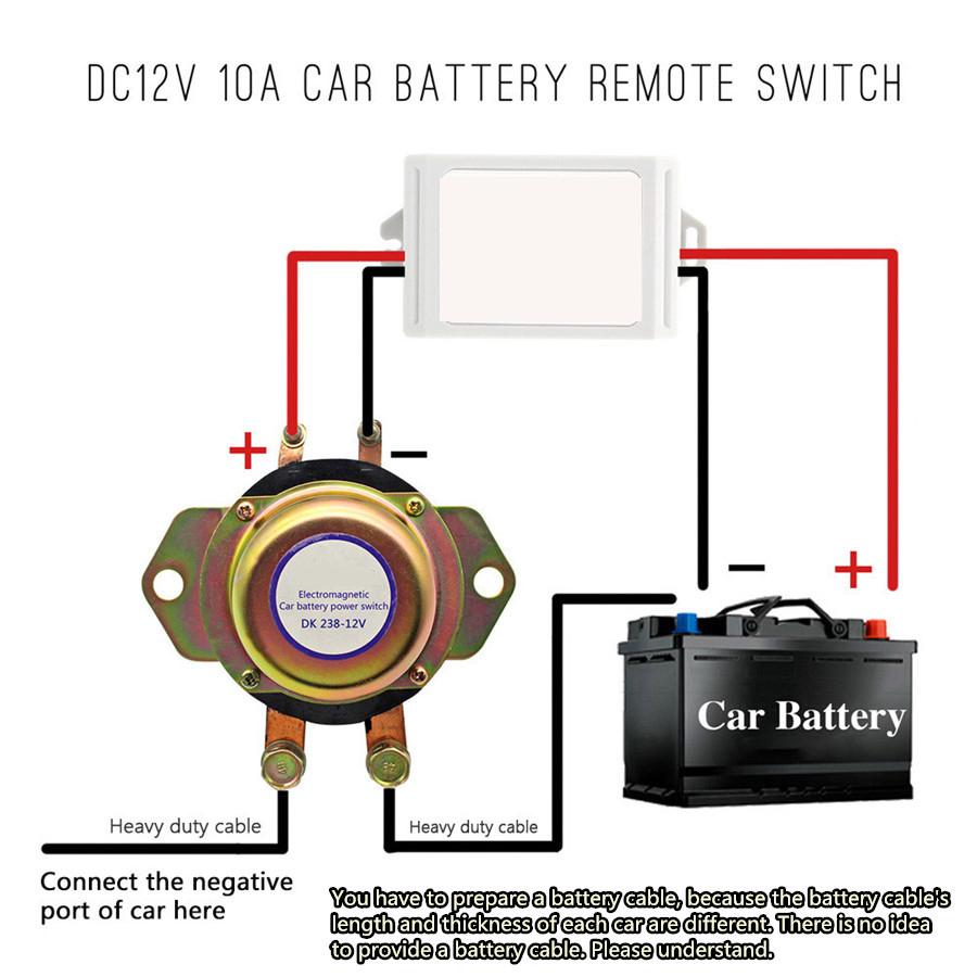 12V Автомобильный ручной выключатель-разъединитель с фиксацией, переключатель аккумулятора с 2 пультами дистанционного управления