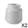 2x 1L Paint Cup Storage Container Accessories White with Thread for Spraying Machine
