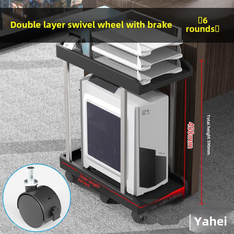 Регулируемая охлаждающая подставка для настольного ПК с полкой для хранения