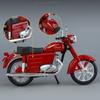 1/10 Jawa 250 Сплав Классическая Ретро Модель Мотоцикла Литье под Давлением Металл Дорожный Мотоцикл Модель Симуляция Звука и Света Детская Игрушка Подарок