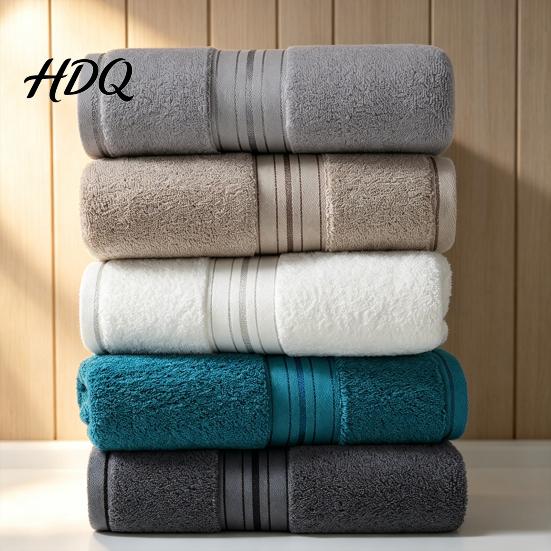 Skin Friendly Guest Towel for Hotel Cotton Bath Towels Thickened Ultra Soft Absorbent Towel Quick-Drying Compact Travel Home Lightweight Bathroom