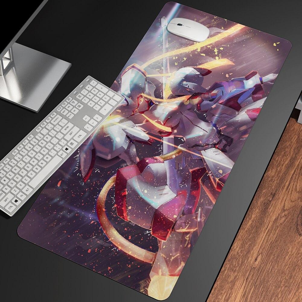 Сексуальный аниме «Дорогая в FranXX», офисные мыши, геймерские мягкие коврики для мыши с запирающимся краем, большой коврик для мыши, мультяшные офисные коврики для клавиатуры