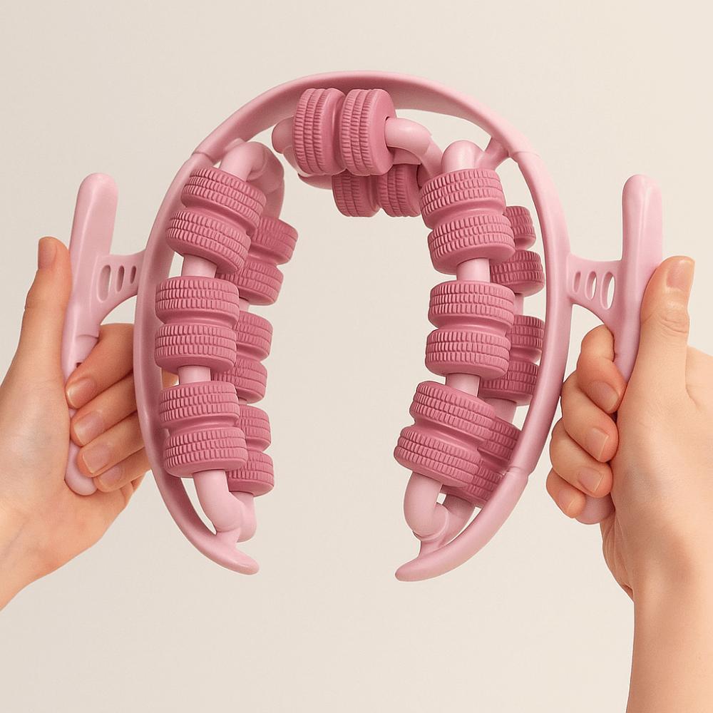 Portable Manual Leg Massager Ring-Shaped Slimming Roller Tool Post-Workout