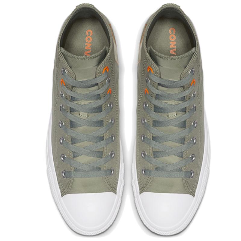 Converse Кеды All Star Light Chuck Taylor Classic Удобные Высокие Канвасовые Унисекс Милитари Грин