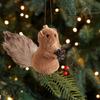 Squirrel Statue Ornament Crafts Cute Collectible Animal Sculpture Christmas Decor for Festival Party Bookshelf Living Room