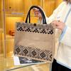 Chic Women Shopping Bag Inner Pocket Strong Load Bearing Storage