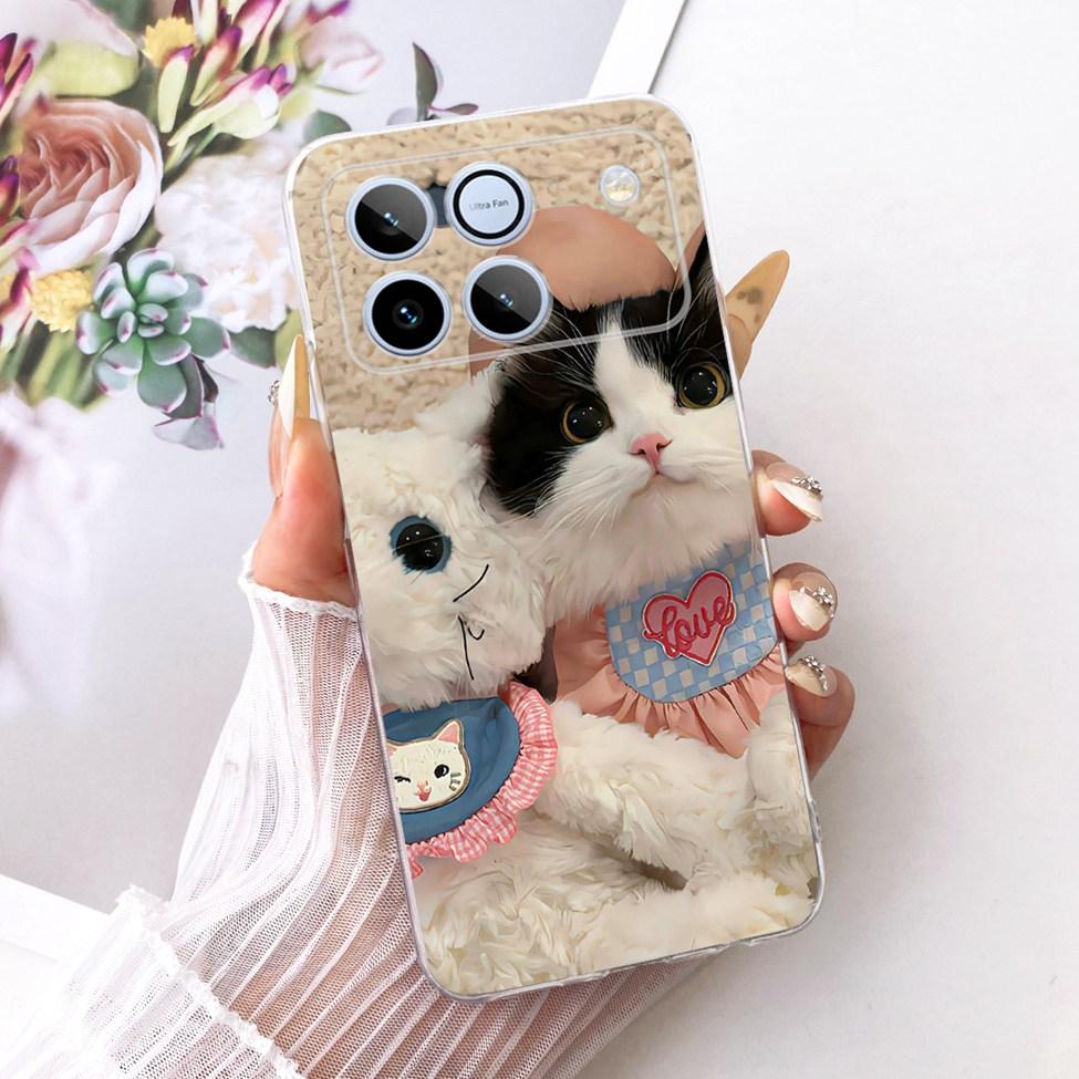 Clear Casing For Honor Win 5G AAP-AN00 Case For Honor Win 5G Cover Luxury Cute Cat Fashion Butterfly Cool Painted