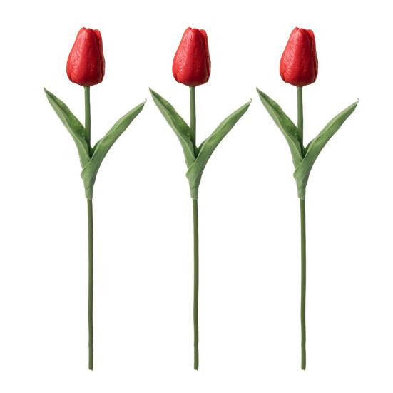 3 шт. искусственных тюльпанов, поддельные тюльпаны с гибкими стеблями, реалистичные искусственные тюльпаны для самостоятельного создания цветочных композиций, украшений для дома, свадьбы, вечеринки