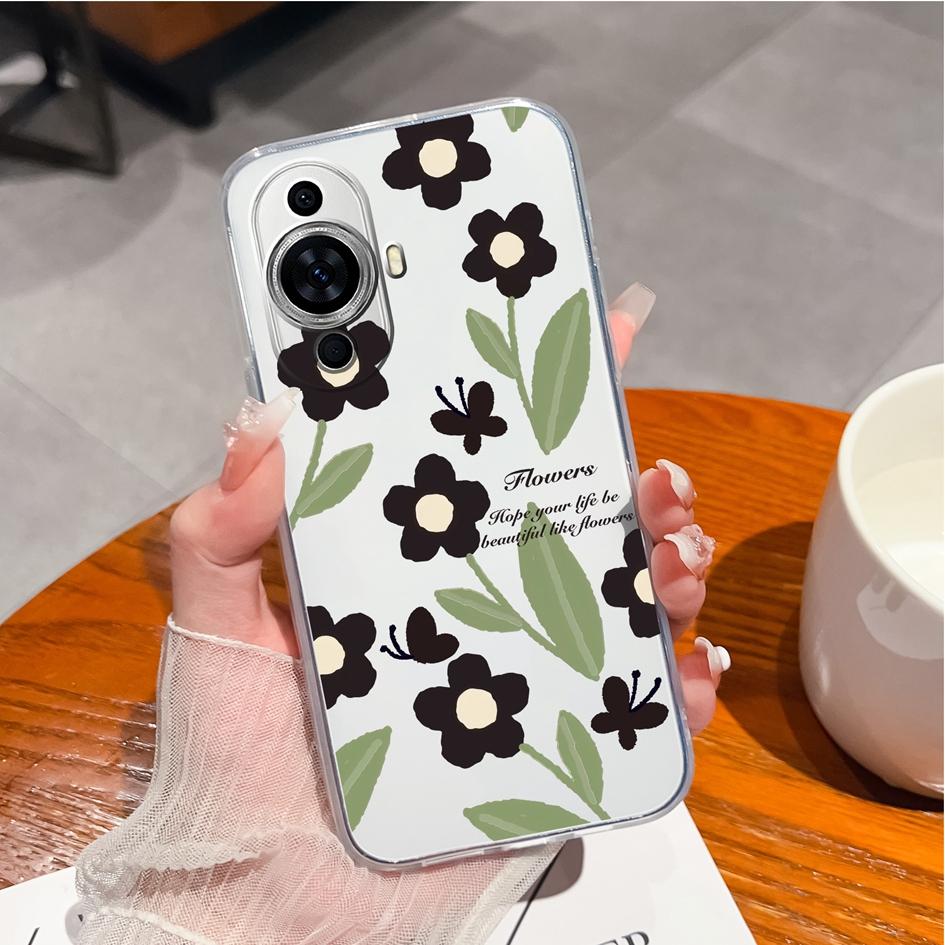 Чехол для Huawei Y9s P10 P20 P30 P40 Lite P50 Pro P Smart 2019, чехол для телефона Daisy Tulip, противоударный прозрачный мягкий матовый силиконовый чехол для Huawei, бампер