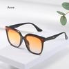 Солнцезащитные очки в корейском стиле, ретро, квадратные, с большой оправой, с заклепками, солнцезащитные очки Ins, мужские и женские, с чувством стиля, уличные очки для пати