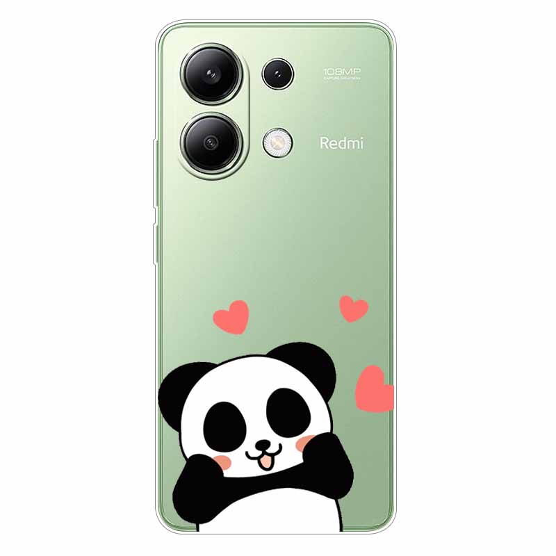 Для Xiaomi Redmi Note 13 4G Чехол ТПУ Прозрачный Мягкий Милый Рисунок Девочки Чехол Для Redmi Note 13 4G Чехол Note13 Прозрачный Силикон