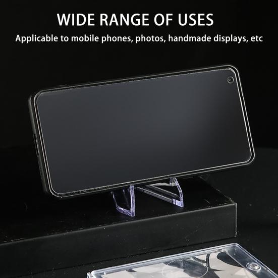 24 шт., прозрачная подставка для монет, мини-стабильная треугольная коллекционная карточка, маленькая художественная нашивка, памятная медаль, держатель для дисплея, стойка для выставок