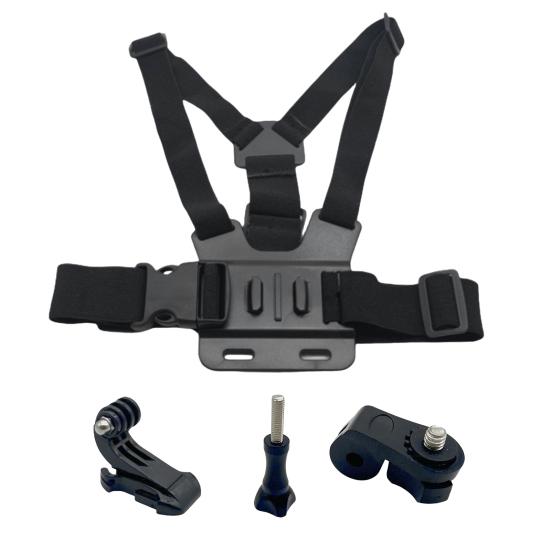 Phone Mount Holder Chest Strap Action Camera Bracket Adjustable Easy To Install 360-Degree Rotation Phone Clip Chest Strap Kit