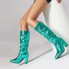 Q/New High-heeled Boots for Autumn and Winter, Fashionable Oversized Thick Heeled Women's Boots