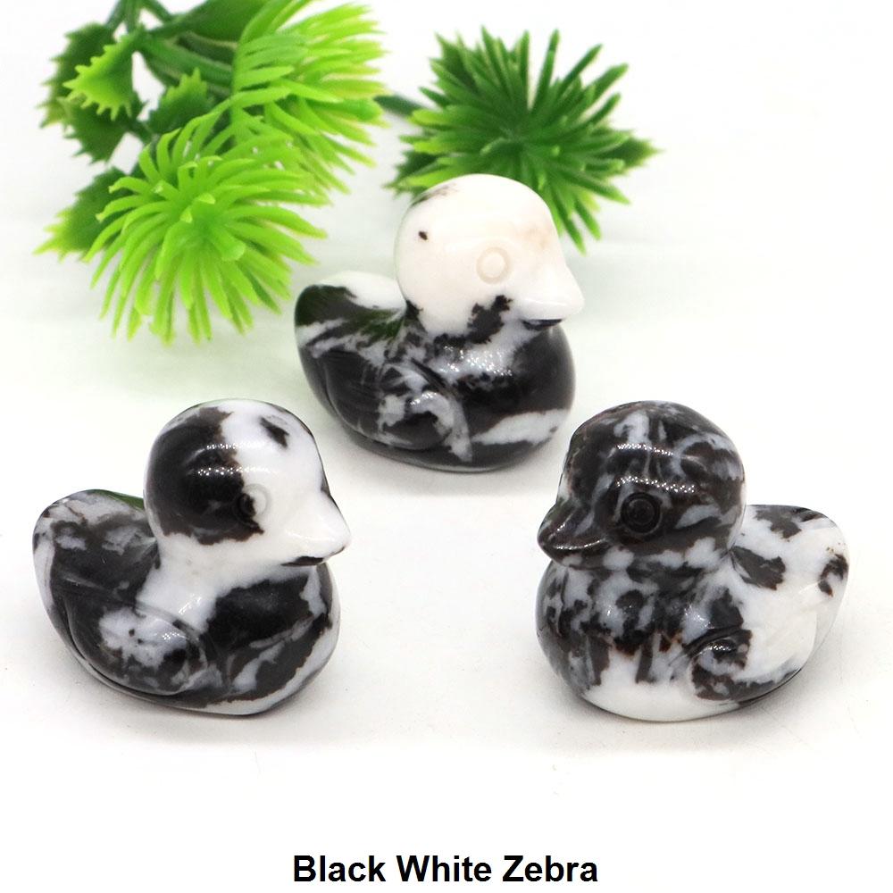 1.2" Little Duck Statue Natural Stone Reiki Healing Crystal Amethyst Tiger Eye Animal Figurine Gemstones Crafts Home Decor Gifts