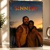 Sinners Movie Poster Retro D Printed Metal Signs Customized Wall Hanging Gift for Decoration Room Decorating Interior Wand Deko
