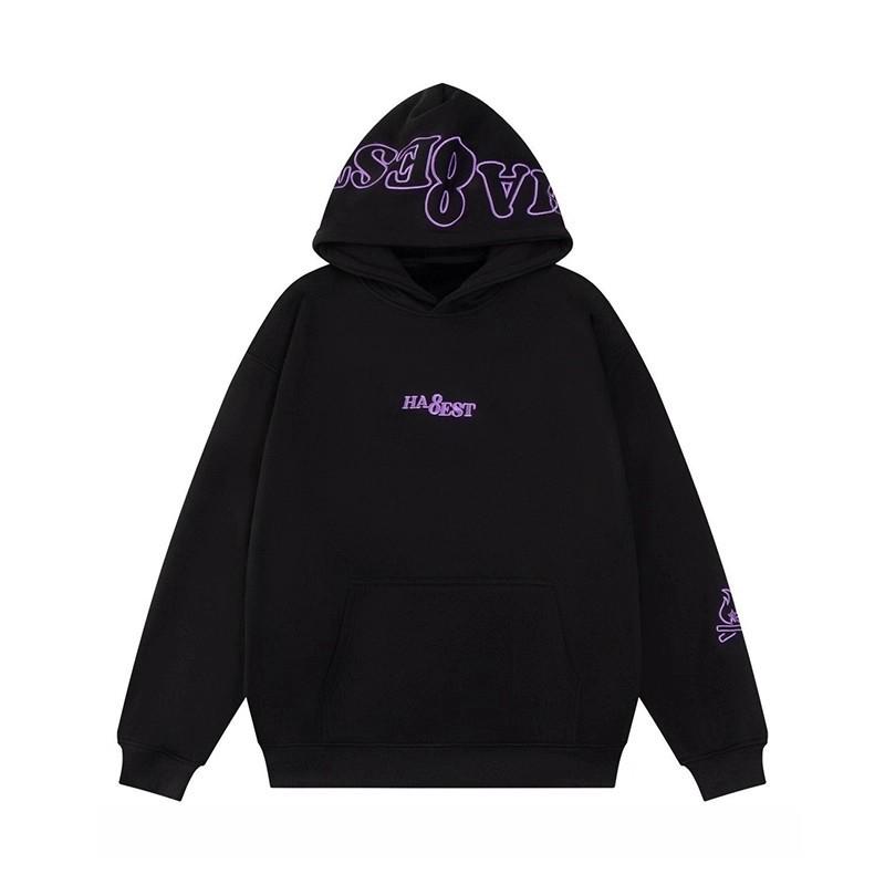 American Little Flame Embroidered Unisex Hooded Sweatshirt – Versatile Loose Fit for Autumn/Winter.