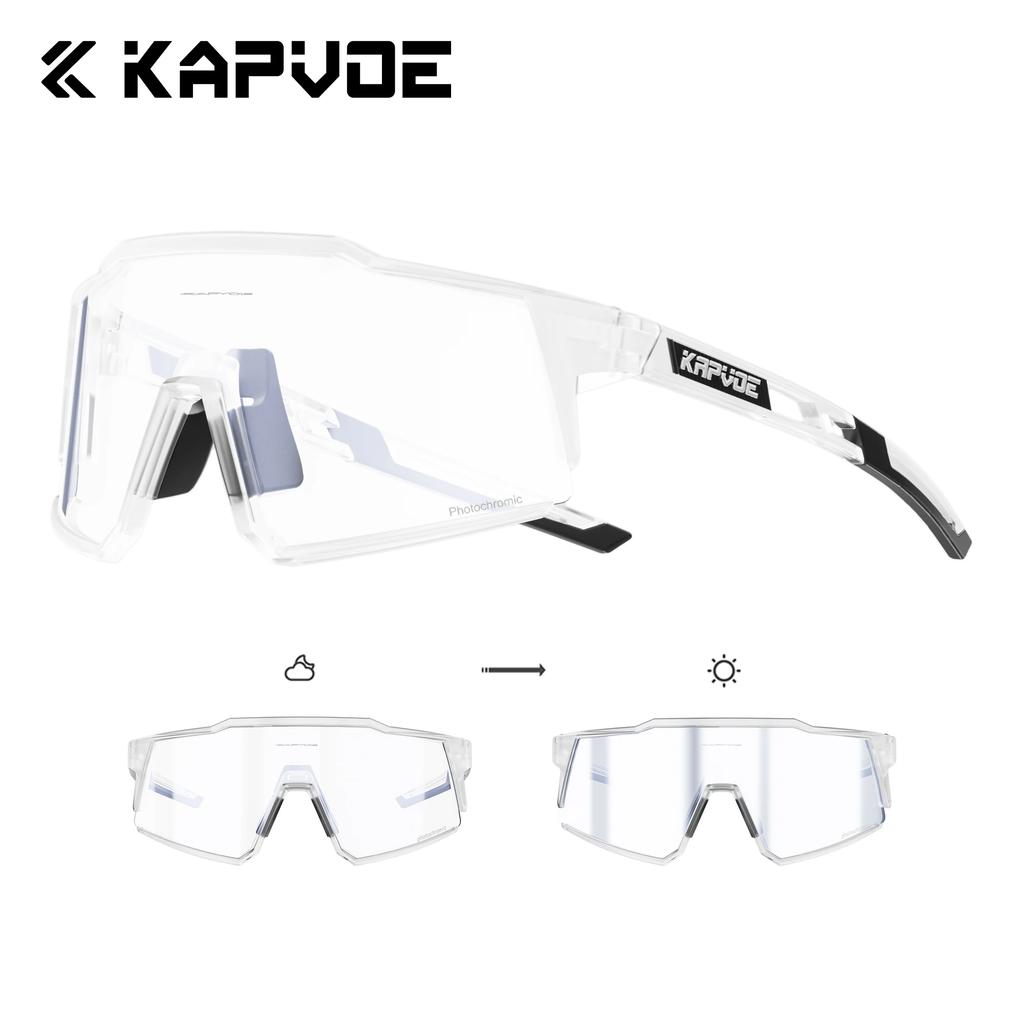 Фотохромные Очки Kapvoe для Хайкинга Велосипедные Очки UV400 MTB Прозрачные Солнцезащитные Очки для Горного Велосипеда Мужские Женские Спортивные Очки
