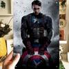 1 шт. Металлический настенный декор Щит Капитана Америки Marvel - Официальный товар Marvel с красно-бело-синей рамкой для постера супергероя -