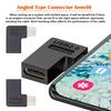 UC-102 4 шт. / Комплект USB2.0 Type C Female to Micro USB Male Power Data Adapter, угловой тип 90 градусов