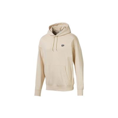 Puma Downtown Пуловер с капюшоном Мужские топы Бежевый 596002-89