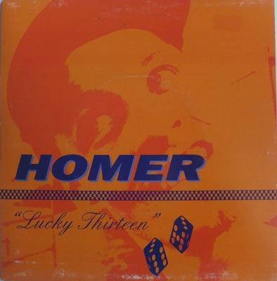 7-дюймовая пластинка HOMER - Lucky Thirteen PLAT1001 Platform Record 1995 UK Rock Б/у