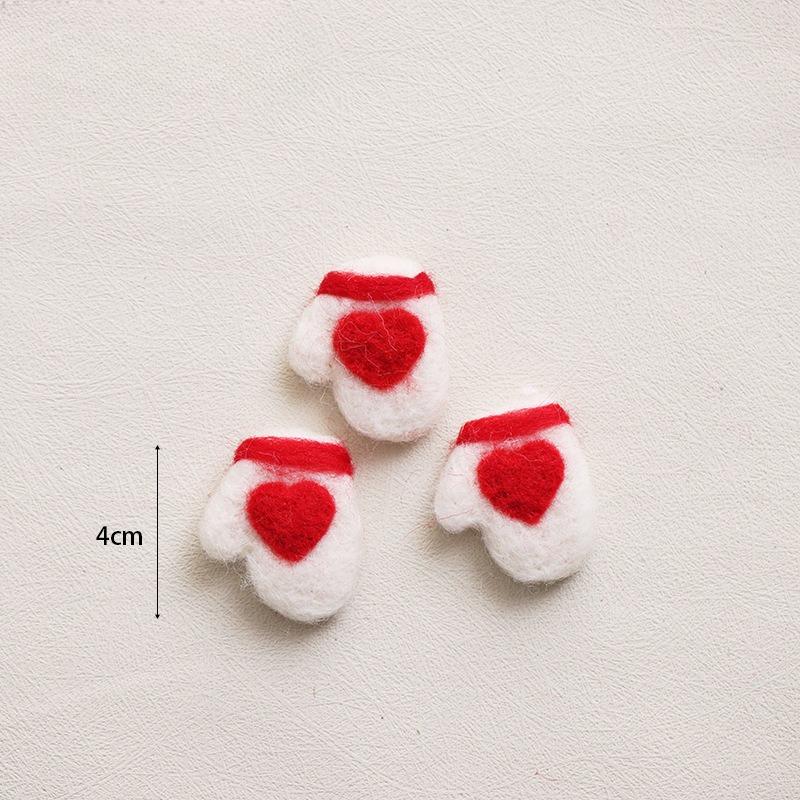 Christmas wool felt decorative pendant handmade DIY accessories Christmas tree elk gift bag gingerbread man pendant accessories