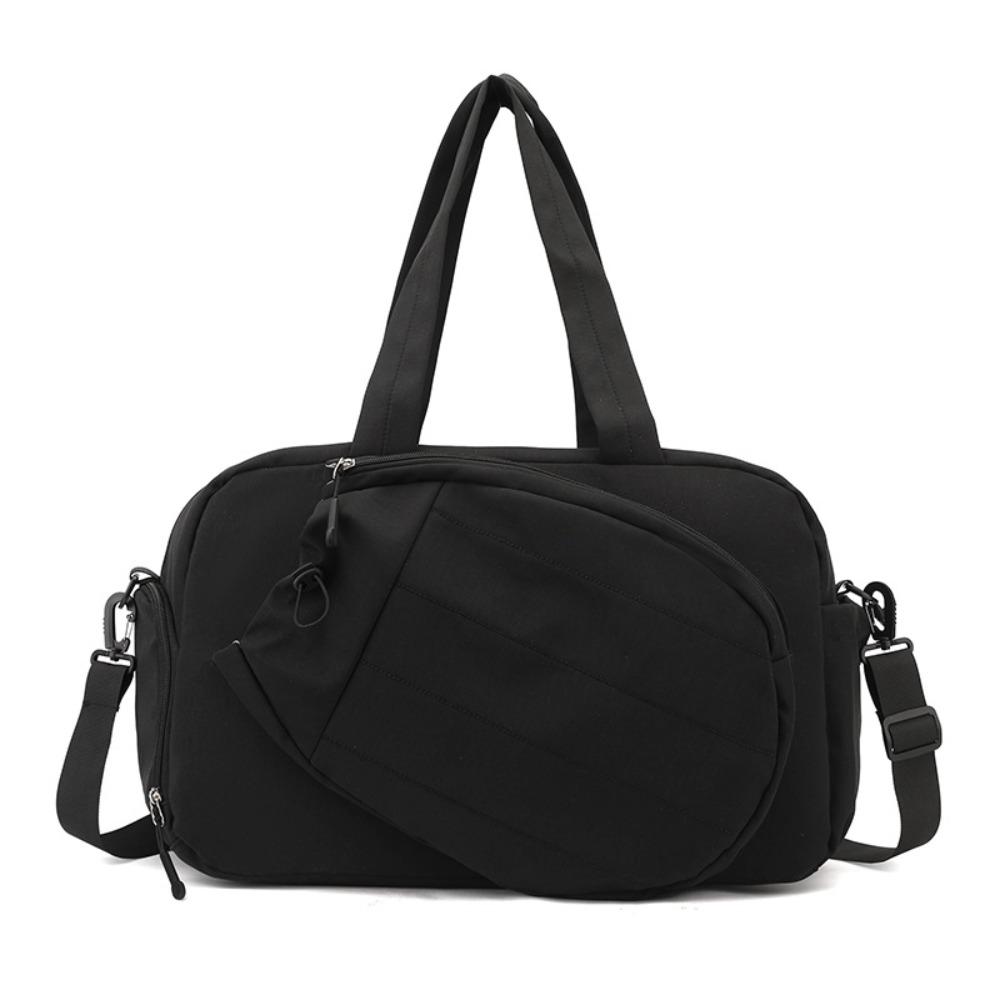 Solid Color Tennis Racket Bag Waterproof Tennis Crossbody Bag Durable Sports Fitness Bag Women