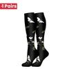 1 пара 58 стилейНовые носки с компрессией с цветами и животными для леггинсов Дышащие для бега Давление Футбол Взрослые носки Компрессионные носки