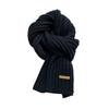 Winter Scarf Solid Color Thickened Warm Knitting Scarf Men Women Long Neck Wrap Garment Clothing Accessories
