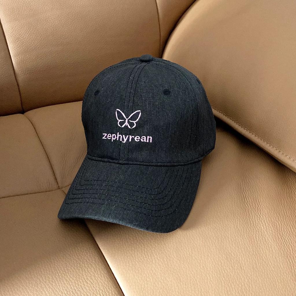 2025 new bow baseball cap trend, spring and autumn student couples, small and versatile sunscreen sunshade peaked hat