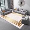 Modern Gold Luxury Carpet for Living Room European Home Decoration Rug Large Bedroom Anti Slip Rug Balcony Washable Floor Mat