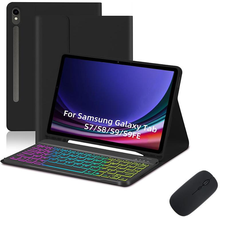 Чехол-клавиатура Samsung Tab S10 Lite с Bluetooth и RGB-подсветкой, со съемной клавиатурой для S11/S9 FE
