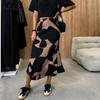 Women's Fashion Casual Fall Winter Leopard Print High Waist Skirts