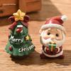Набор мини-фигурок на Рождество: Смоляные ornaments Снеговик, Олень и Старик - Идеальный подарок для детей