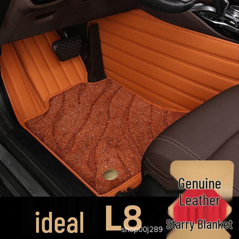 Водонепроницаемые Экологичные Коврики на Пол из ТПЭ для Li Auto L8 2023, Подложка из Искусственного Кашемира, Оригинальное Покрытие Порогов