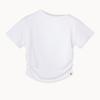 Budhi Mudra High Neck Shirring Short Sleeve White  B61002ats10 H01 