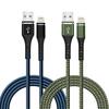 USB Lightning Кабель для передачи данных 20 Вт Сертифицирован MFI Нейлоновая оплетка Быстрая зарядка Для 14 Pro 13 12 11 XR Ipad 3м