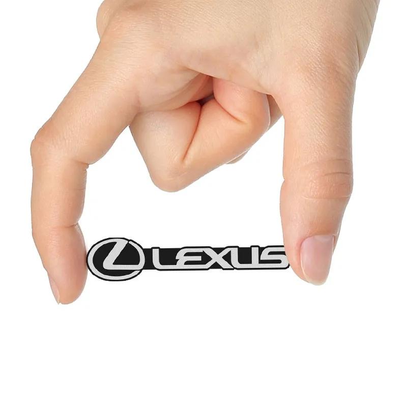 FIQK8 Car Audio Decorate 3D Aluminum Badge Emblem Stickers For Lexus IS250 IS200 CT200h GS300 LS430 RX450h LX570 IS300 ES RX LS IS NX