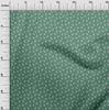 oneOone Cotton Flex Green Fabric Leaves Sewing Material Print Fabric By The Yard 40 Inch