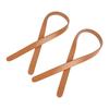 2Pcs Leather Bag Handles 25.6in Long 0.7in Wide Synthetic Leather Pure Color Handbag Strap for Repair Replacement