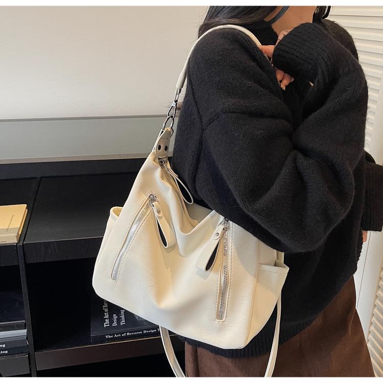 Винтажная повседневная женская сумка кроссбоди: Европейский и американский стиль, большая вместимость, высококлассная сумка-тоут для модного образа