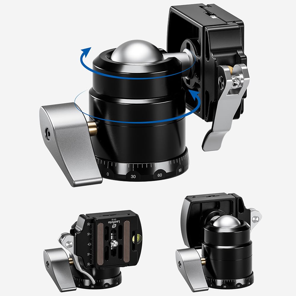 Leofoto Ball produced by Masami Cold Weather Specification Allows for free use of and vertical compositions Comfortable operation with either hand Low