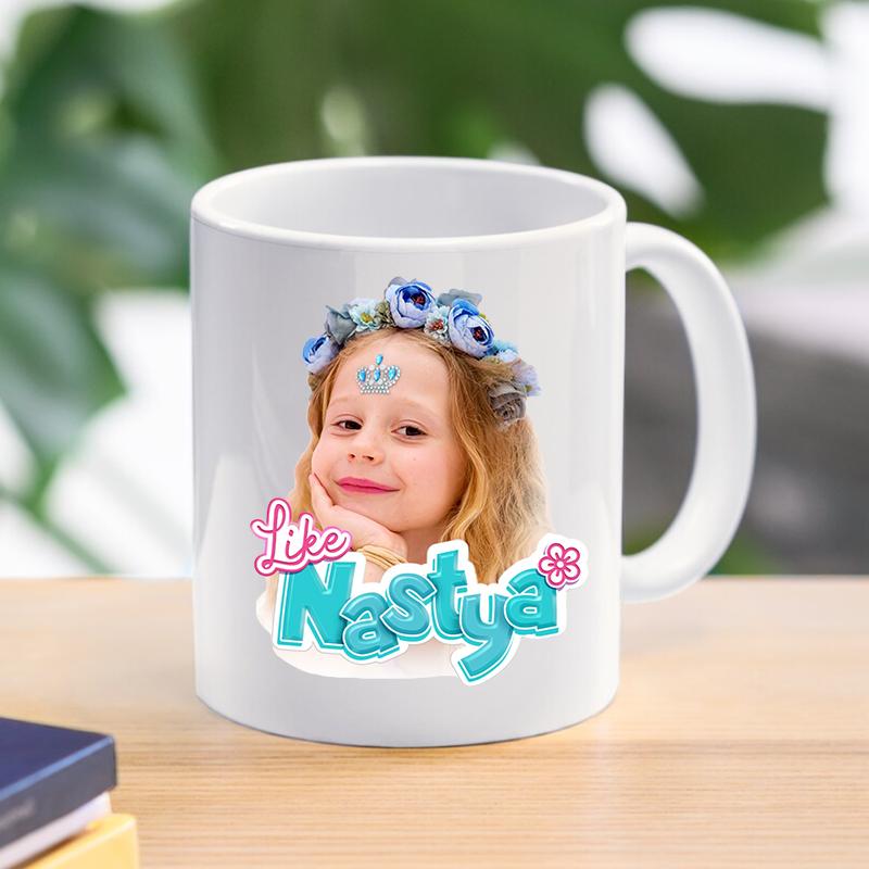 Кружка Like Nastya, креативный дизайн, Лидер продаж, акция, посуда для напитков для детей, друзей, рождественский подарок, 11 унций