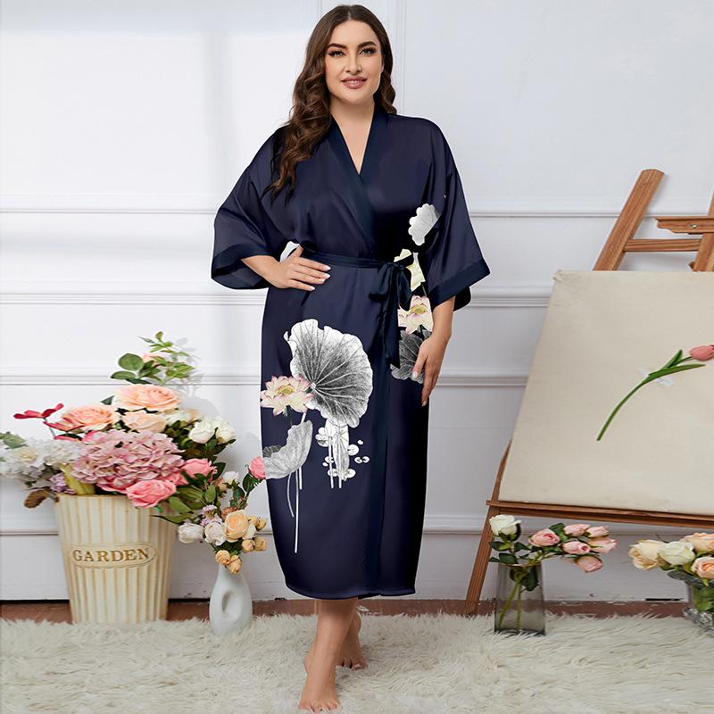 Большие размеры женские новые летние легкие роскошные модные пижамы