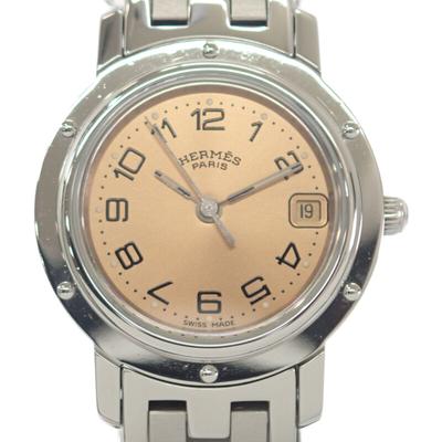 HERMES  CL4.210  Часы Нержавеющая сталь Женские розовый циферблат