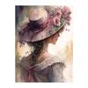 Элегантная раскраска по номерам для девочки своими руками - Безрамное акриловое декоративное искусство